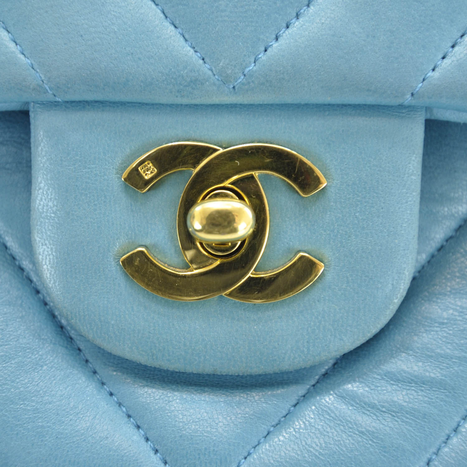 Chanel Lambskin Chevron Medium Double Flap 8 of 12