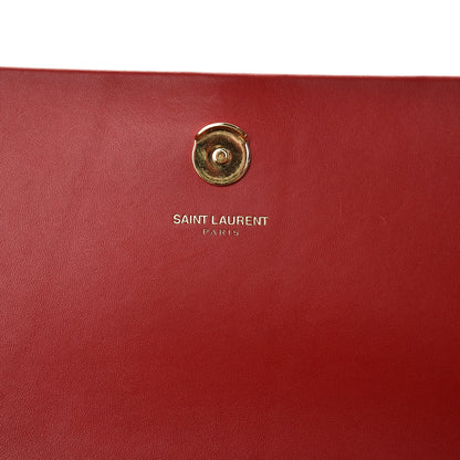Saint Laurent Smooth Calfskin Medium Classic Monogram Kate Tassel Satchel Lipstick Red 7 of 8