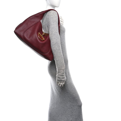 Gucci Grained Calfskin Softbit Maxi Shoulder Bag Rosso 2 of 11