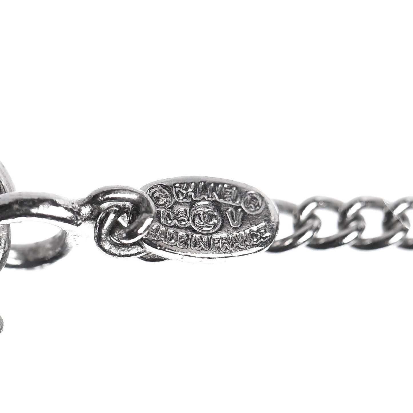 Crystal Timeless CC Necklace Silver