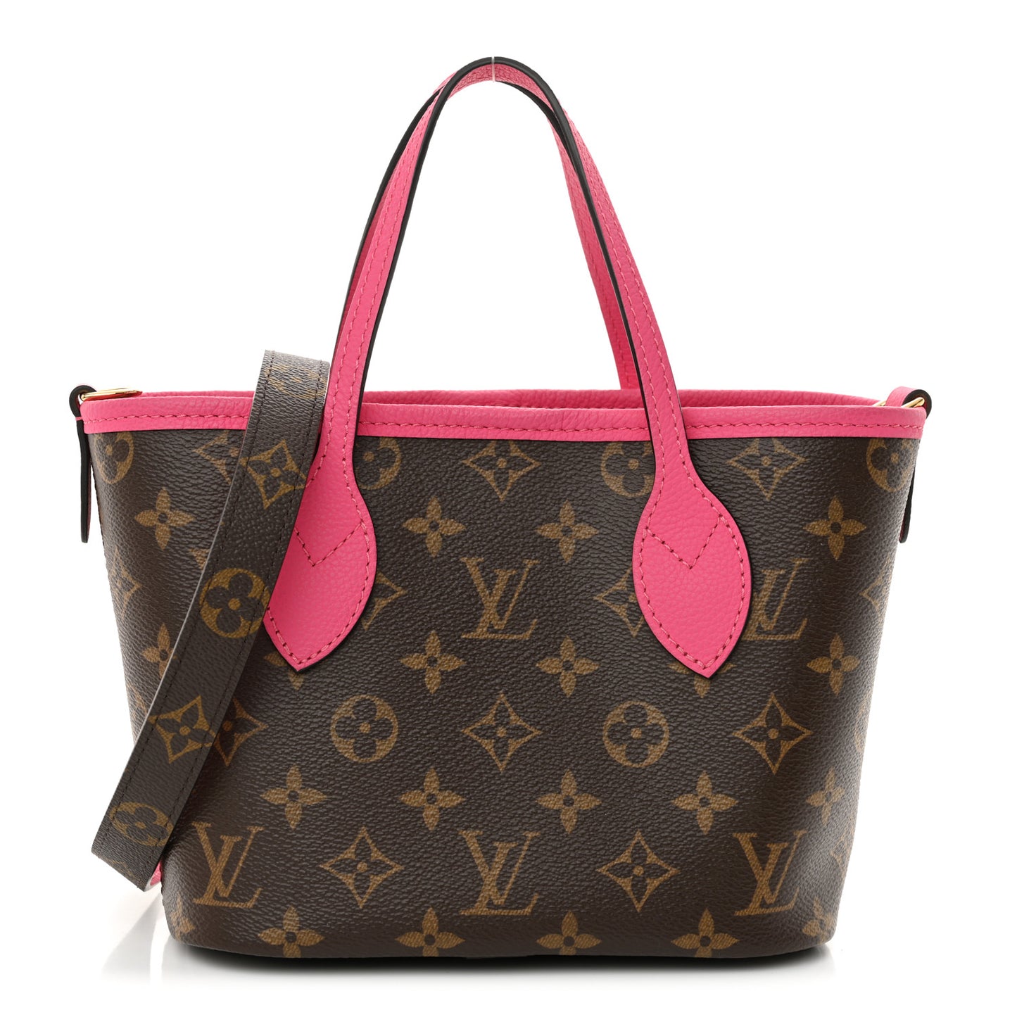 Monogram Neverfull Inside Out Bandouliere BB Rose Pondichery