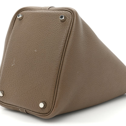 Hermes Taurillon Clemence Picotin Lock 18 PM Etoupe 8 of 14