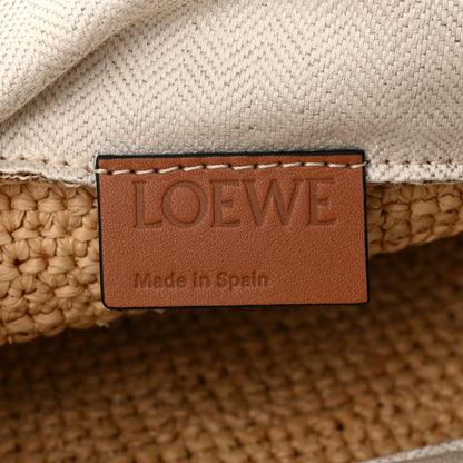 Loewe Calfskin Raffia Anagram Paulas Ibiza Pochette Bag Natural Tan 6 of 10