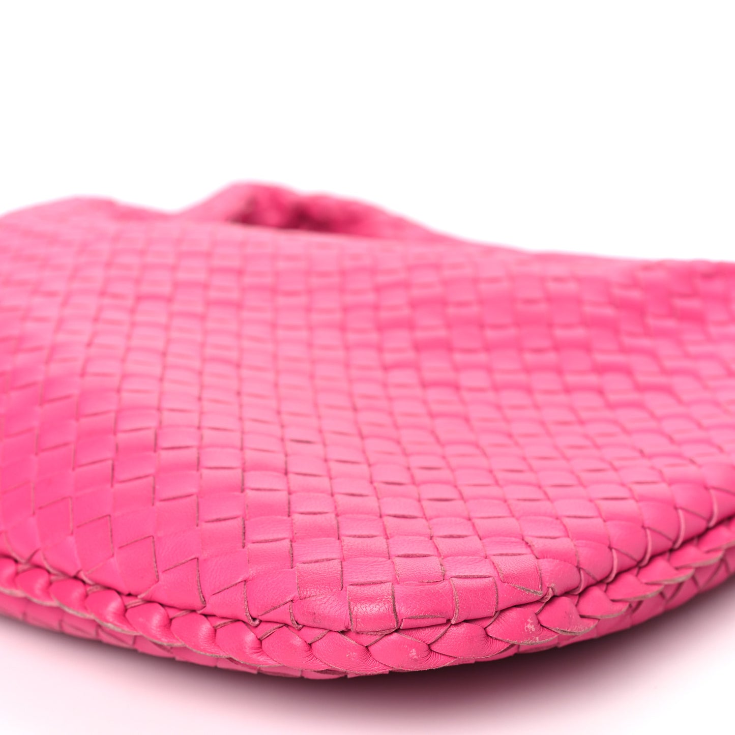 Nappa Intrecciato Medium Veneta Hobo Rosa Shock