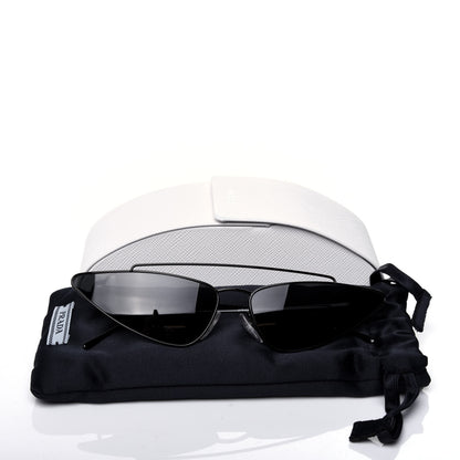 Prada Cat Eye Sunglasses SPR 64U Black 7 of 7