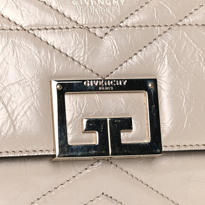 Givenchy Creased Patent Calfskin Small ID Flap Dune 10 of 10