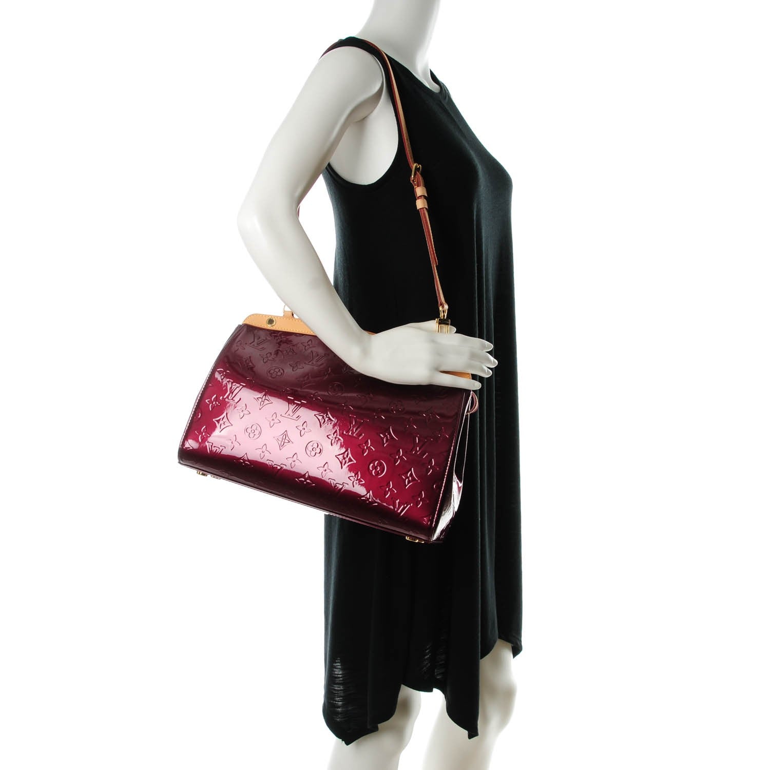 Louis Vuitton Vernis Brea MM Rouge Fauviste 2 of 8