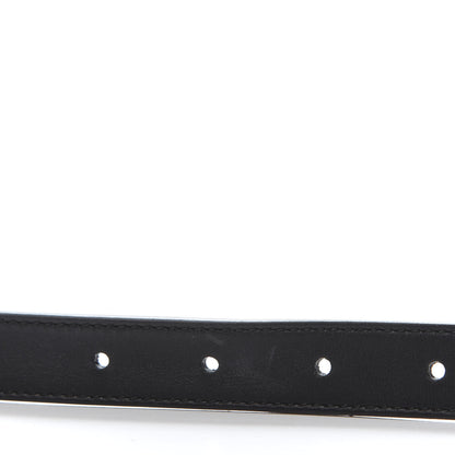Gucci Calfskin Pearl Double G 20mm Belt 85 34 Black Cream 7 of 8