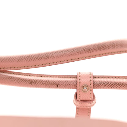 Prada Saffiano Cuir Medium Double Bag Orchidea Acquamarina 14 of 15