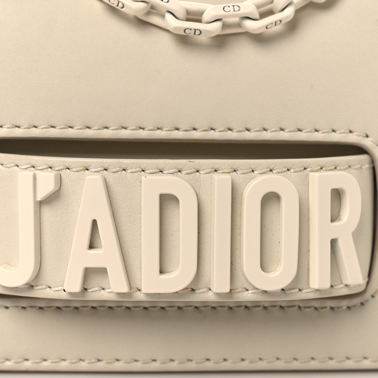 Christian Dior Ultra Matte Calfskin Mini J'Adior Chain Flap Bag White 7 of 11