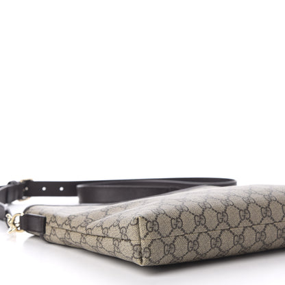 Gucci GG Plus Monogram Medium Flat Messenger Bag Dark Brown 6 of 13