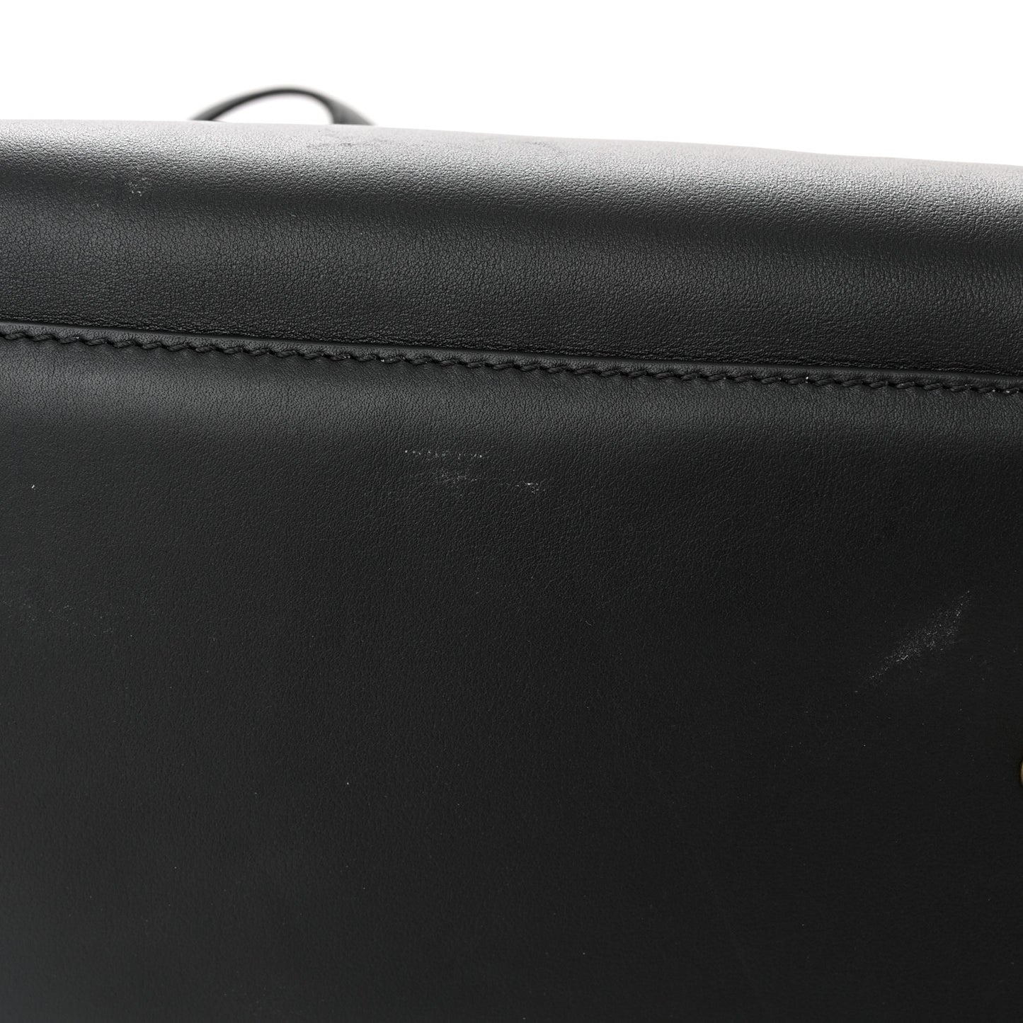 Vitello Seta Shearling FF 1974 Large Peekaboo X-Lite Black
