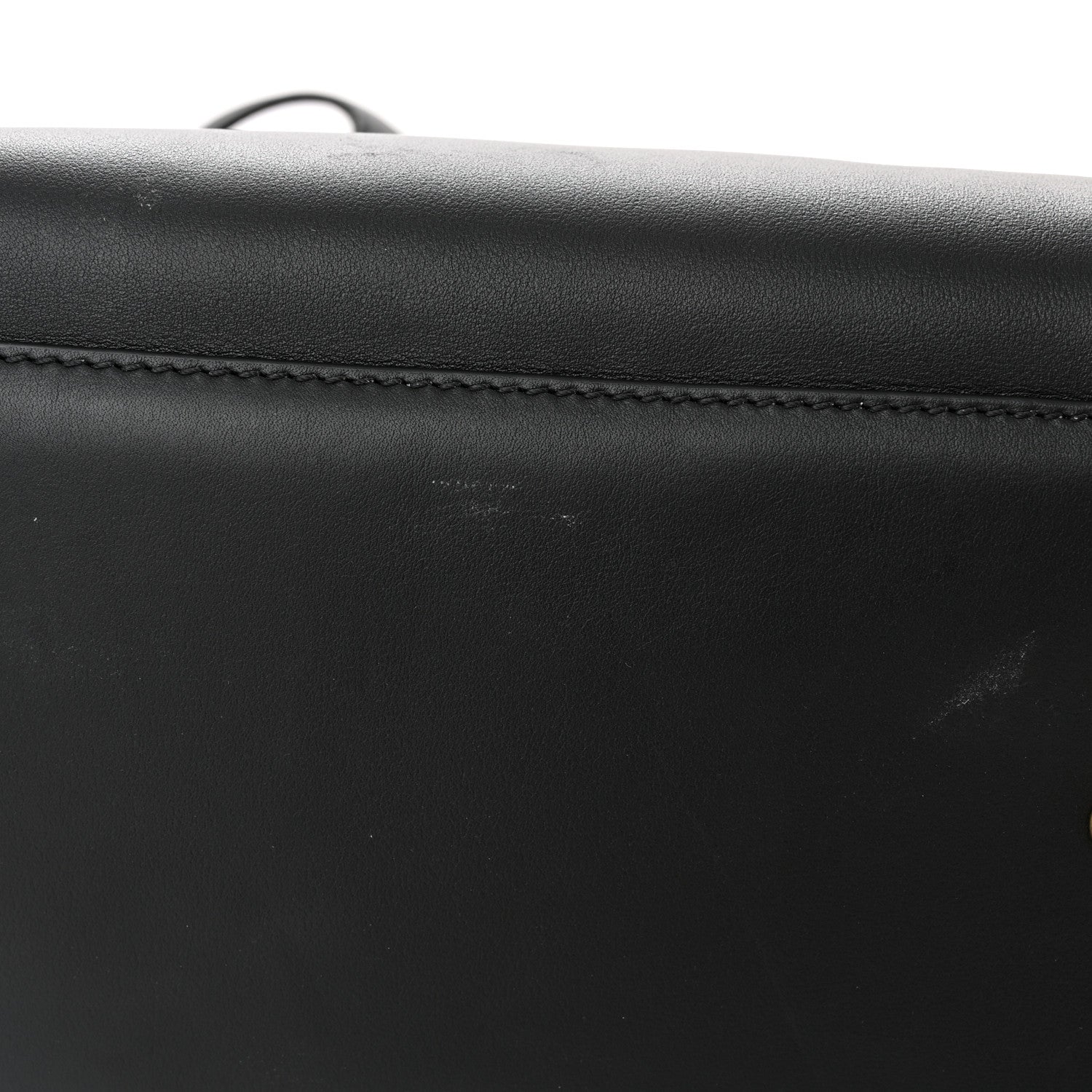 Fendi Vitello Seta Shearling FF 1974 Large Peekaboo X-Lite Black 11 of 13