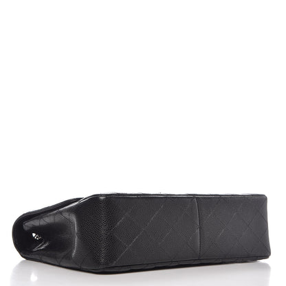 Chanel Caviar Quilted Jumbo Single Flap Black 4 of 9