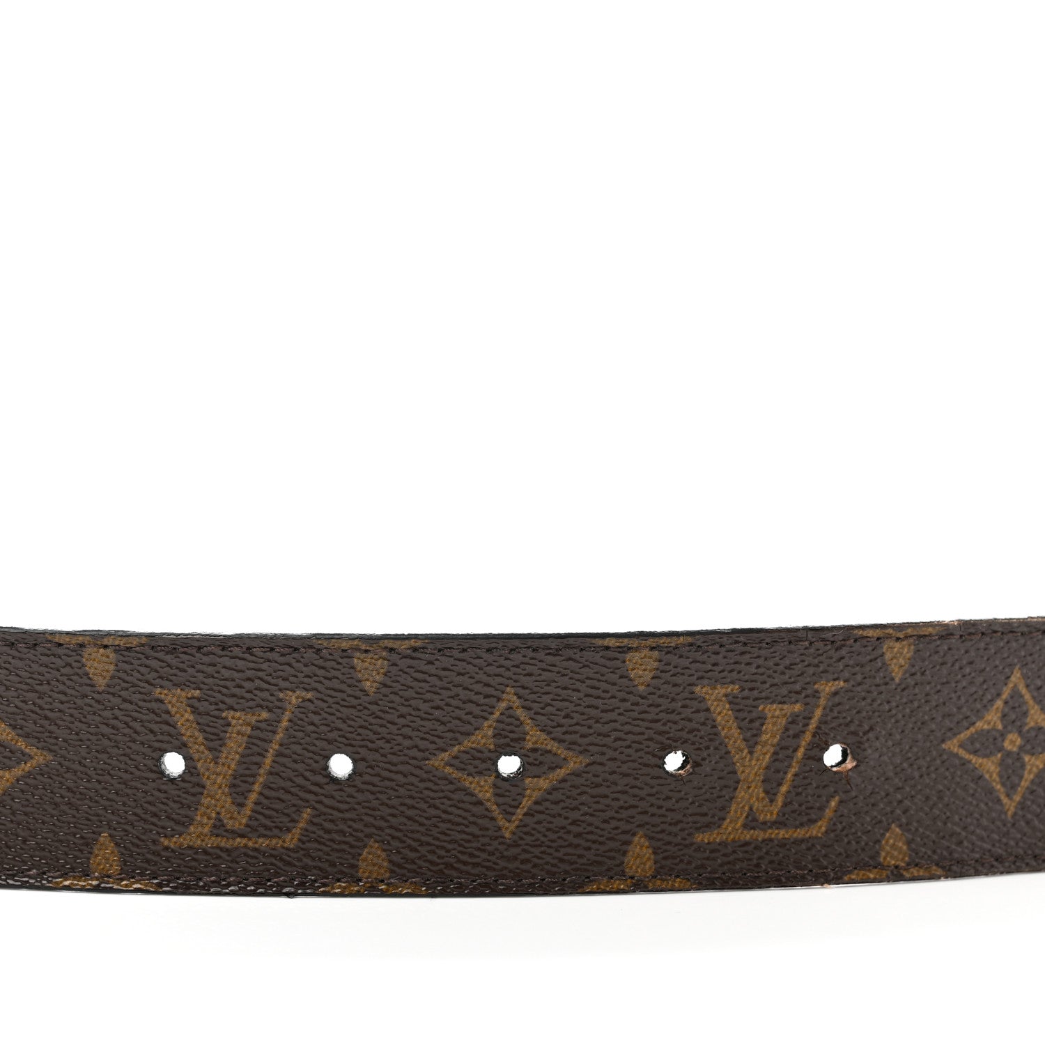 Louis Vuitton Calfskin Monogram 40mm LV Initiales Reversible Belt 85 34 Black 4 of 5