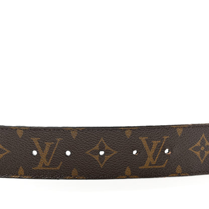 Louis Vuitton Calfskin Monogram 40mm LV Initiales Reversible Belt 85 34 Black 4 of 5