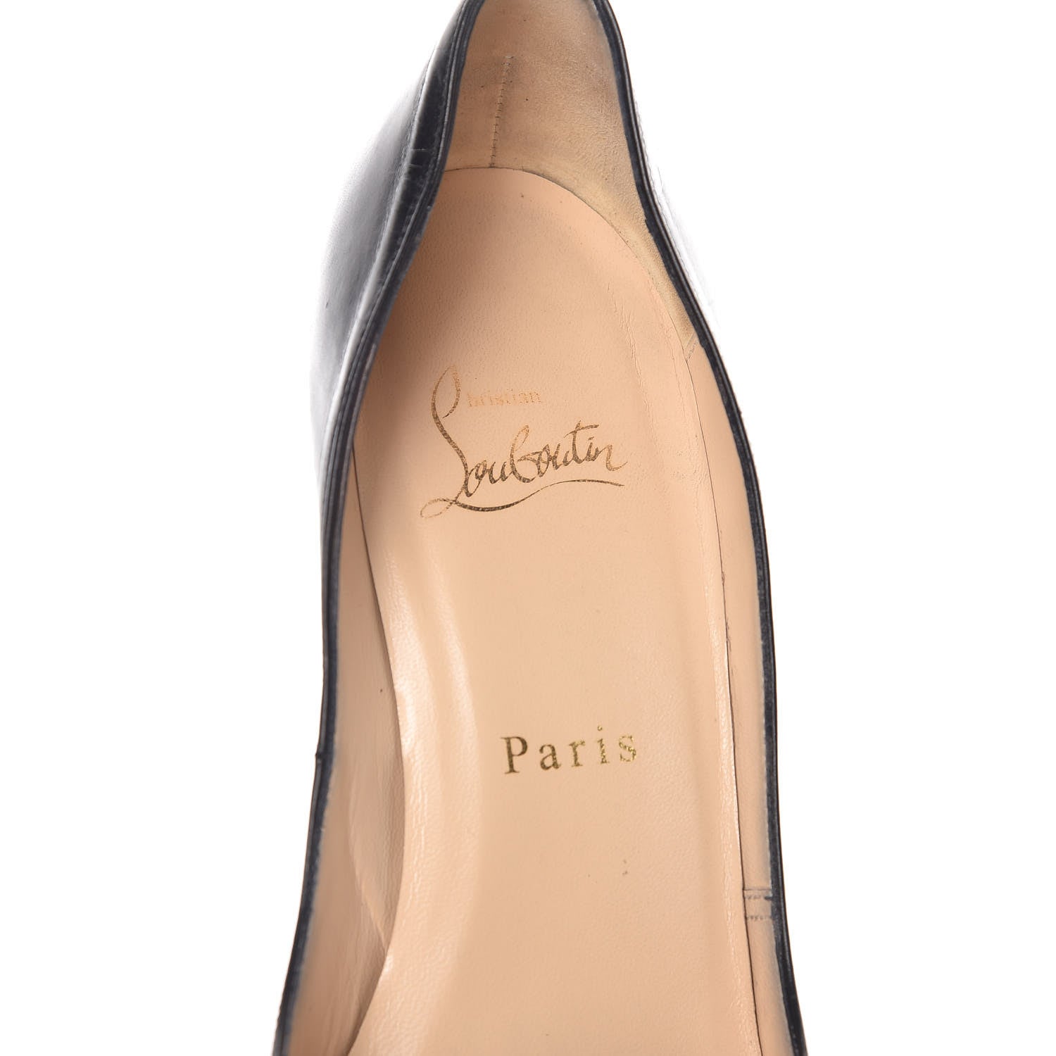 Christian Louboutin Kid Very Prive 120 Pumps 37 Black Red 9 of 12