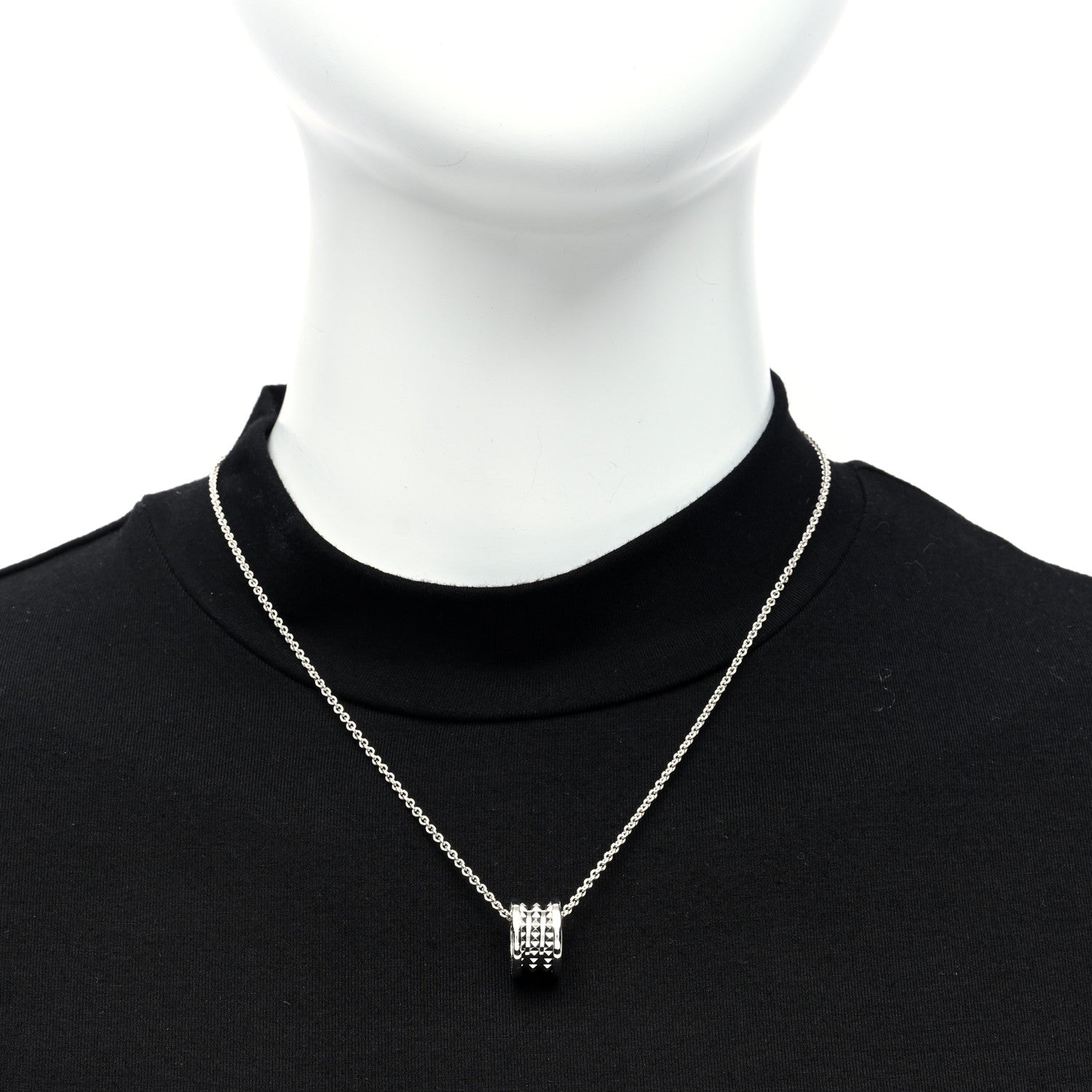 Bulgari Sterling Silver Save The Children Pendant Necklace 2 of 5