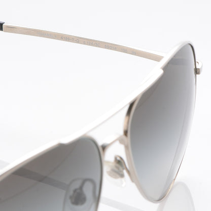 Chanel CC Aviator Sunglasses 4189-TQ Silver 5 of 9