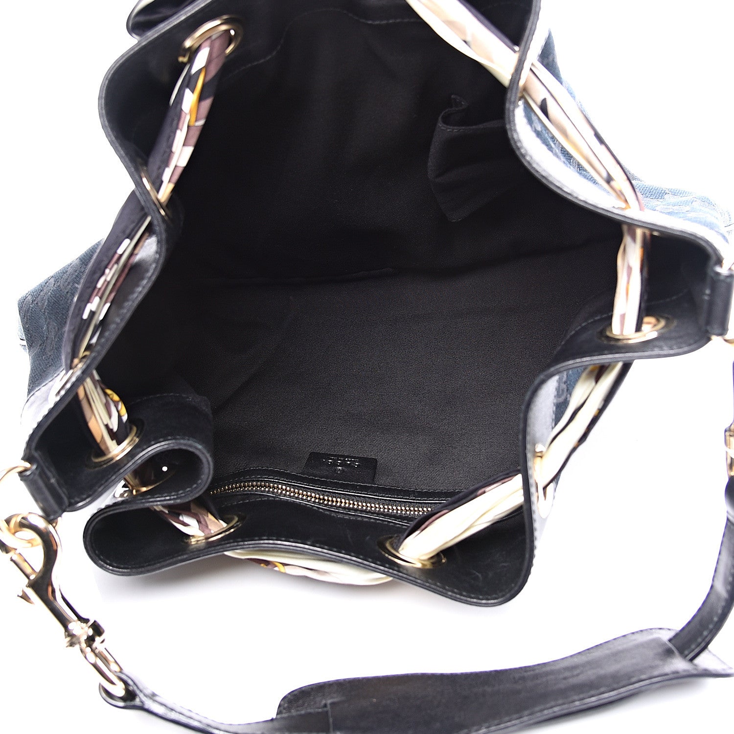 Gucci Monogram Positano Hobo Black 4 of 10