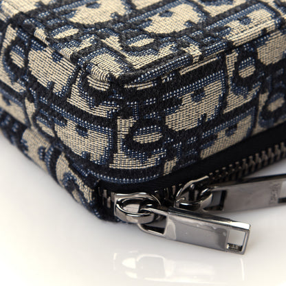 Christian Dior Oblique Pouch Navy Blue 13 of 15
