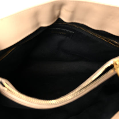 Saint Laurent Calfskin Y Quilted Monogram Medium Loulou Chain Satchel Dark Beige 6 of 14