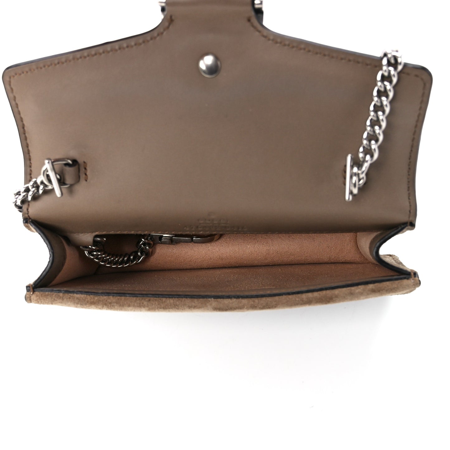 GG Supreme Monogram Super Mini Dionysus Shoulder Bag Taupe