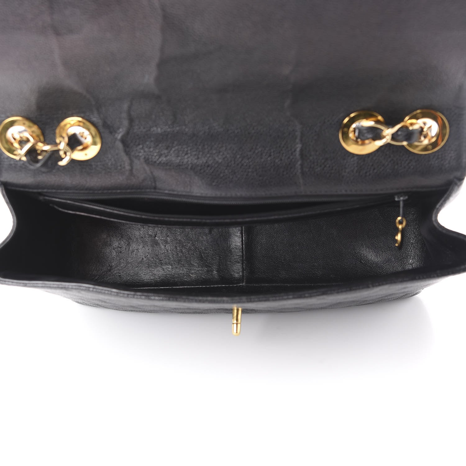 Chanel Caviar Quilted Jumbo Single Flap Black 4 of 8