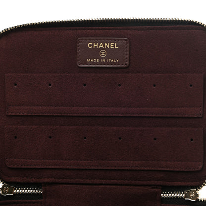 Chanel Caviar Quilted Top Handle Jewelry Case Black 7 of 12
