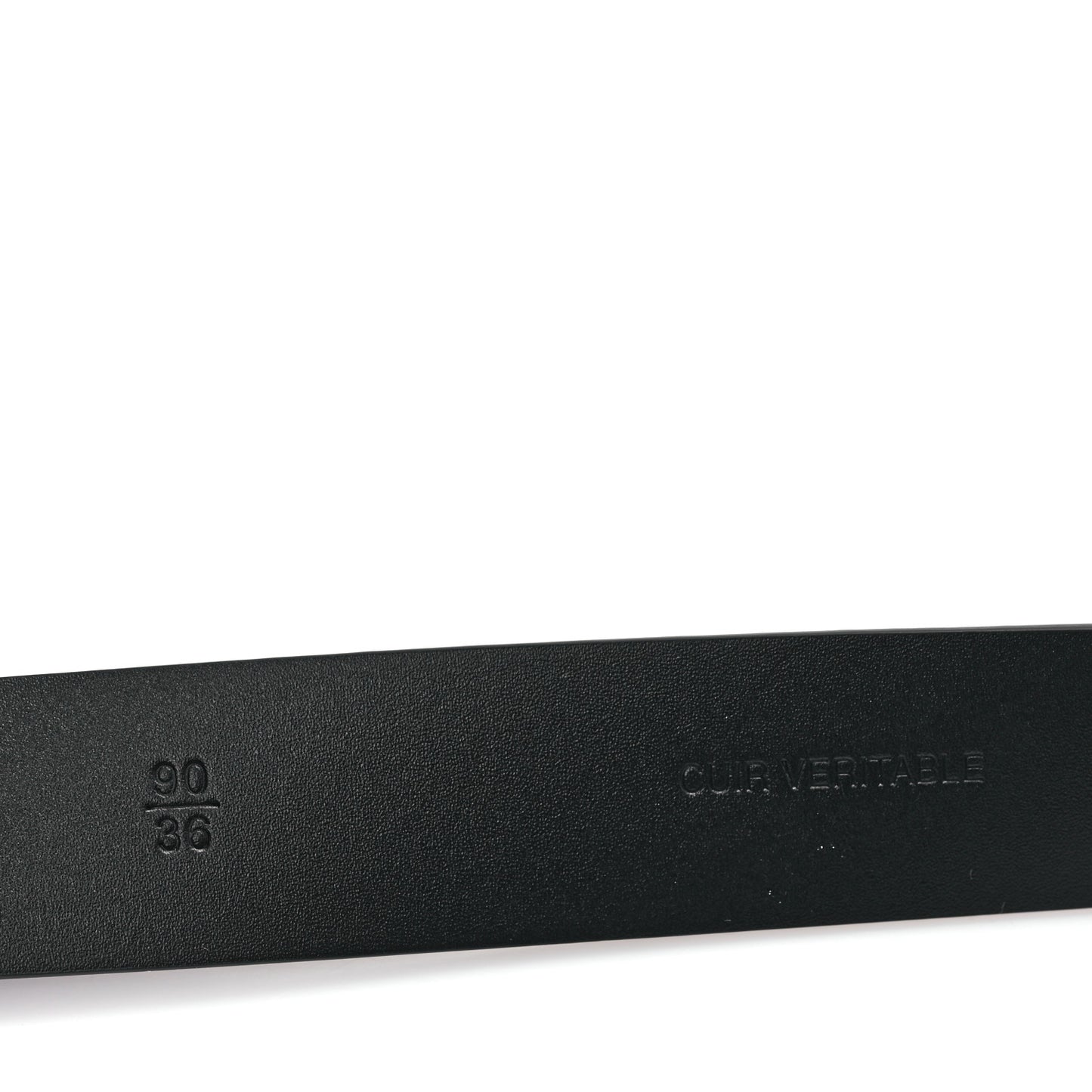 Calfskin Crystal CC Belt 90 36 Black