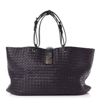 Bottega Veneta Nappa Intrecciato Large Capri Tote Ink 1 of 11