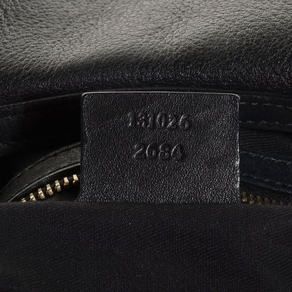 Gucci Leather Horsebit Chain Hobo Black 7 of 7