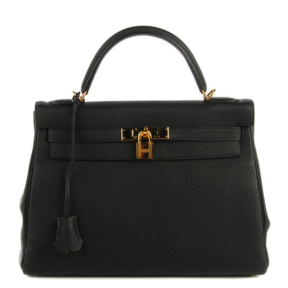 Hermes Togo Kelly Retourne 32 Black 1 of 19