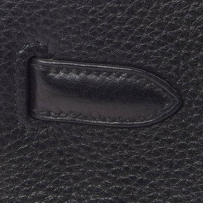 Hermes Taurillon Clemence Birkin 30 Black 12 of 28