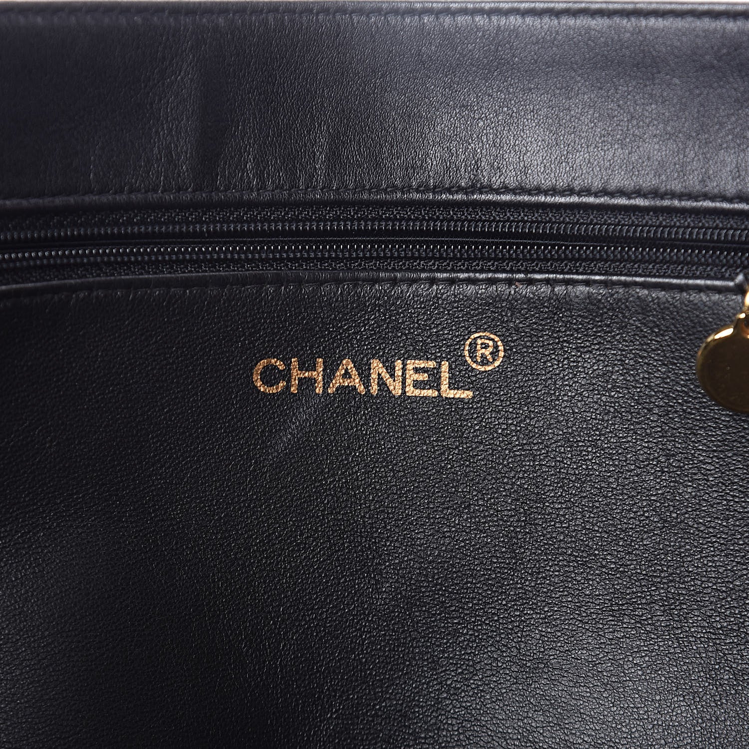 Chanel Lambskin CC Tote Black 6 of 11
