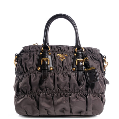 Prada Tessuto Nylon Gaufre Tote Fumo 1 of 9