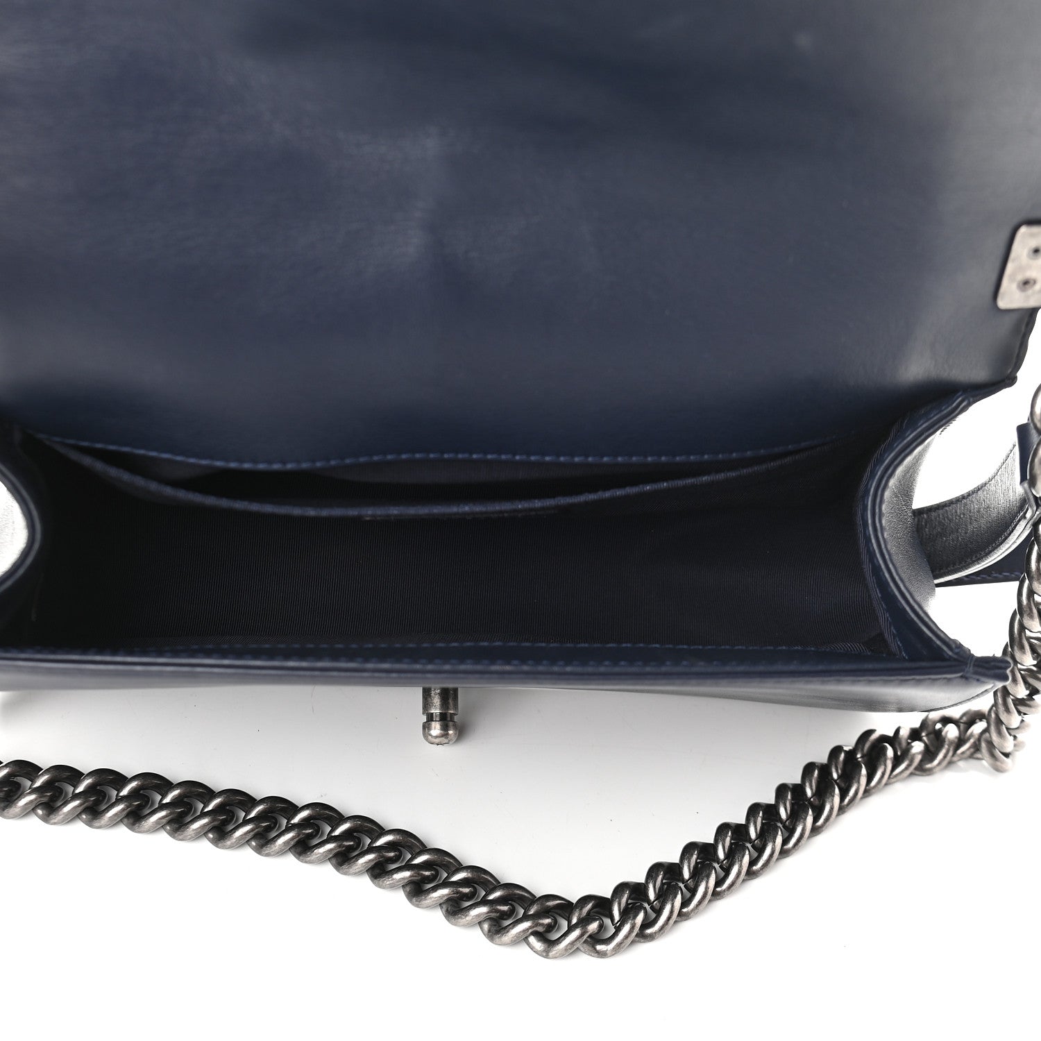 Chanel Lambskin Quilted Small Boy Flap Navy 4 of 9