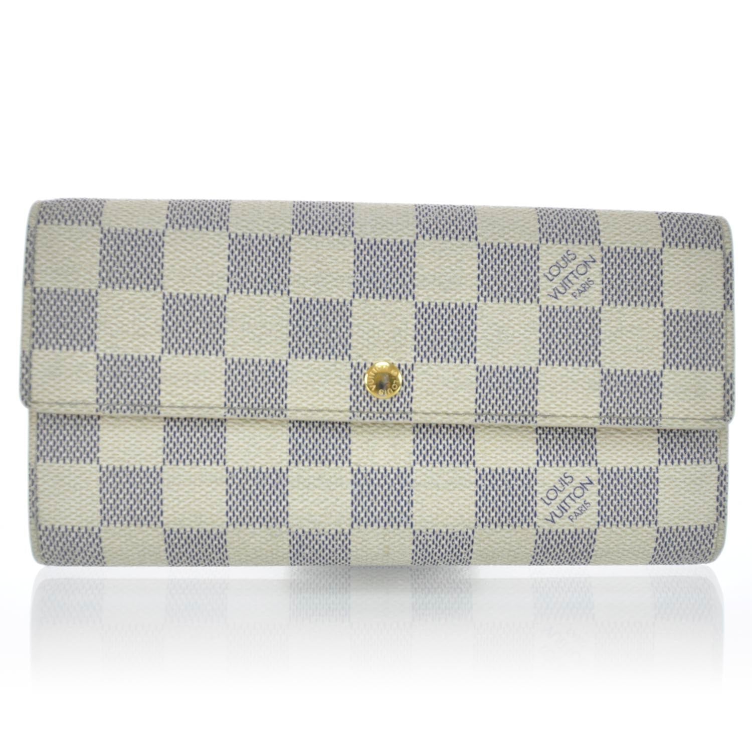 Louis Vuitton Damier Azur Sarah Wallet Porte-Monnaie 1 of 11
