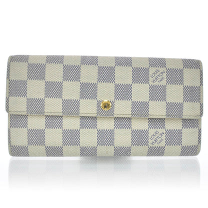 Louis Vuitton Damier Azur Sarah Wallet Porte-Monnaie 1 of 11