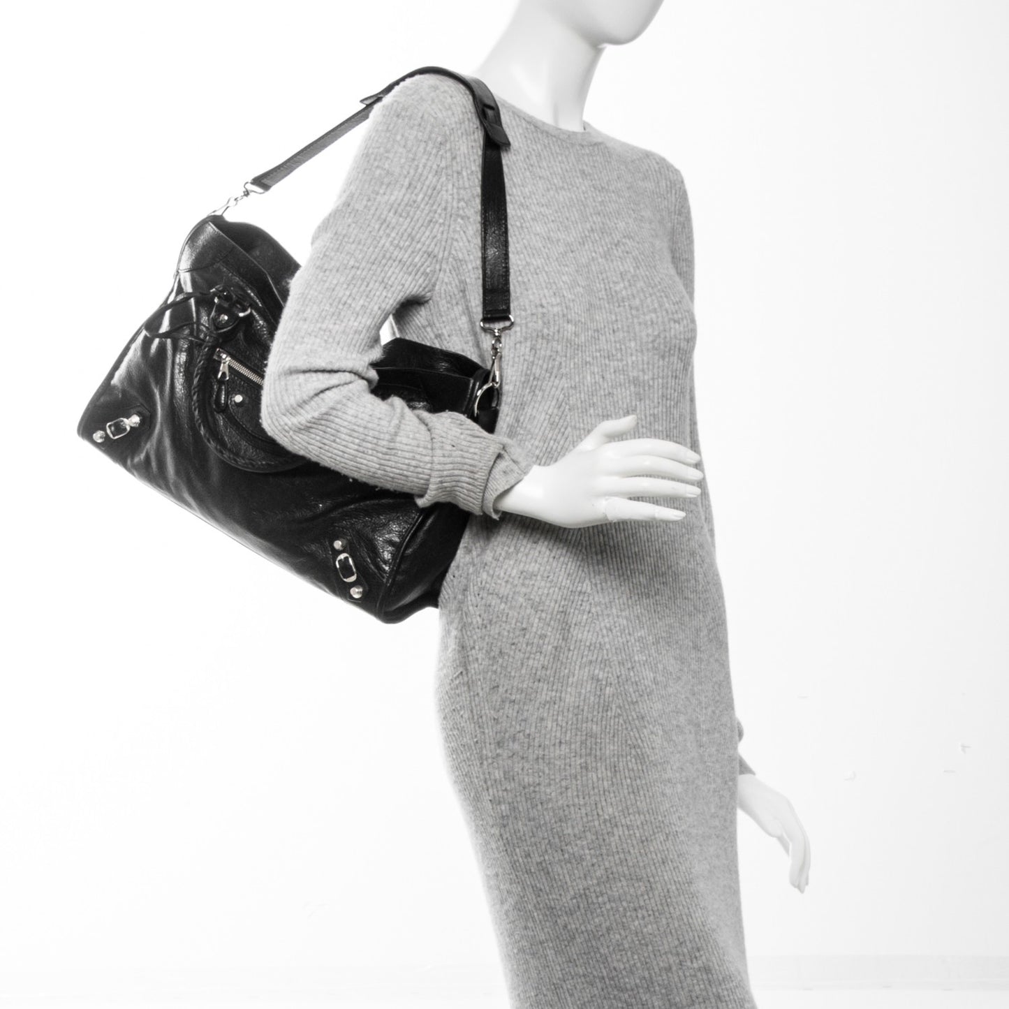 Agneau Giant 12 Silver Hardware City Black