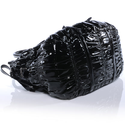 Prada Vernice Gaufre Tote Black 4 of 8