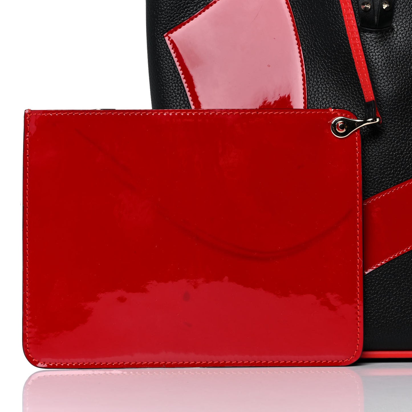 Calfskin Cabata Love Empire Paris Tote Black