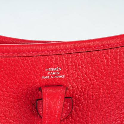 Hermes Taurillon Clemence Amazone Evelyne TPM Rouge Casaque Bleu Saphir 6 of 7