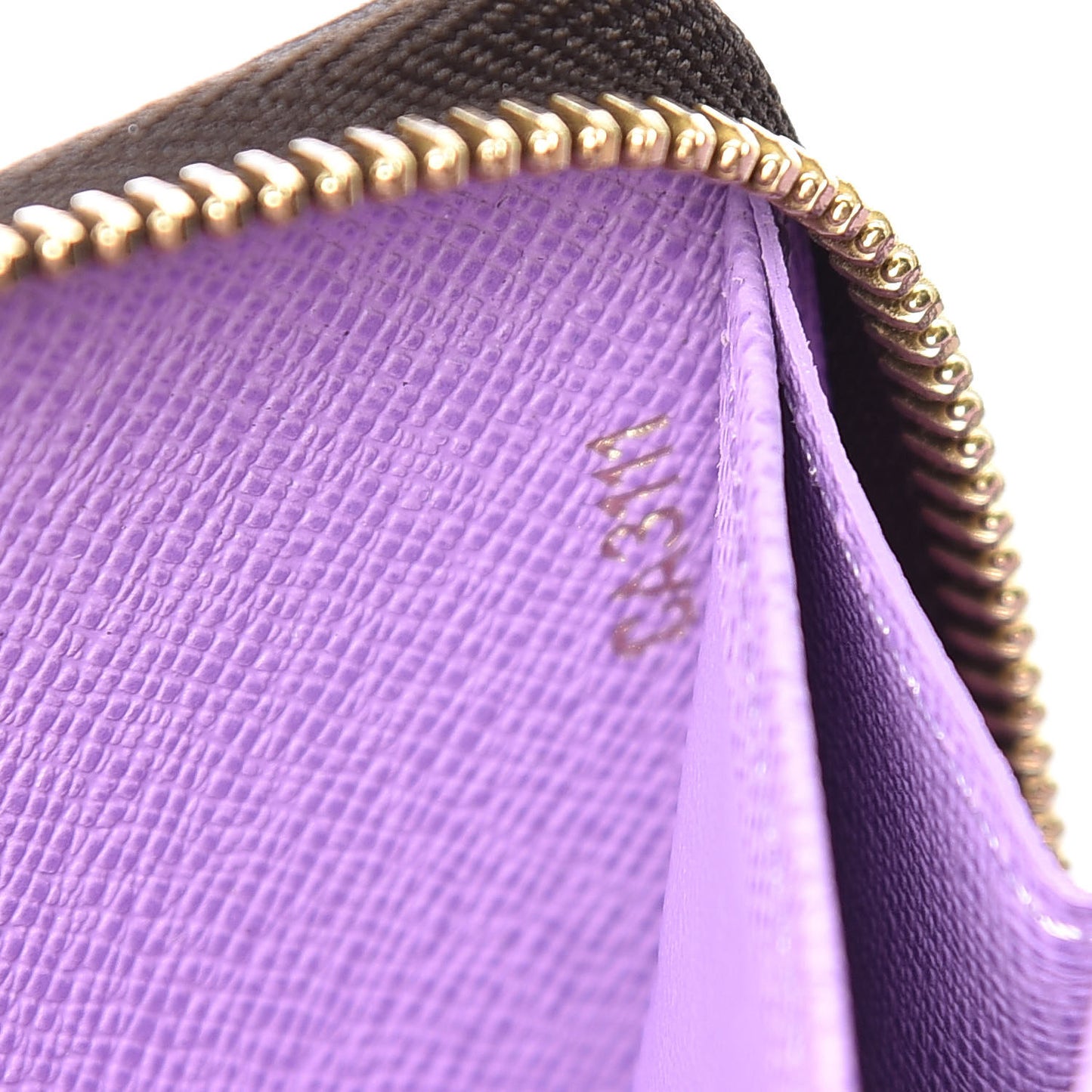 Damier Ebene Illustre Zippy Wallet Violet