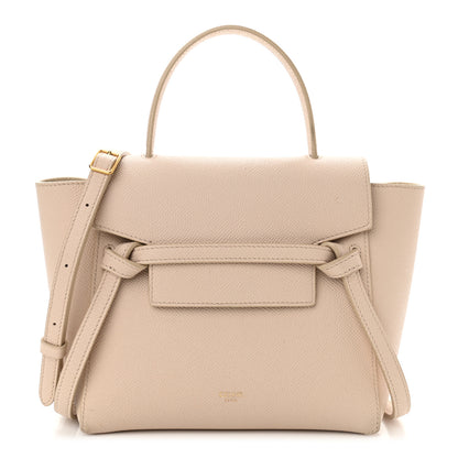 Celine Grained Calfskin Nano Belt Bag Powder 1 of 18