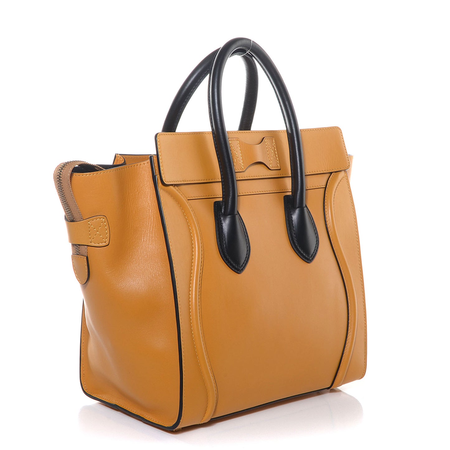 Smooth Calfskin Mini Luggage Amber