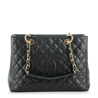 Chanel Caviar Quilted Grand Shopping Tote GST Black 1 of 7