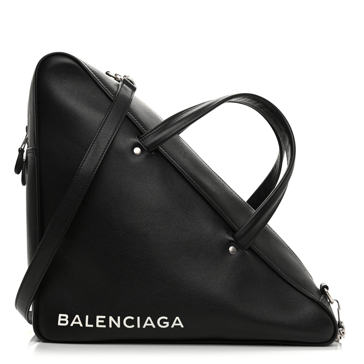 Balenciaga Calfskin M Triangle Duffle Black 1 of 13