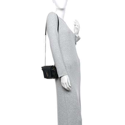 Saint Laurent Lambskin Quilted Monogram Mini Nolita Black 2 of 16