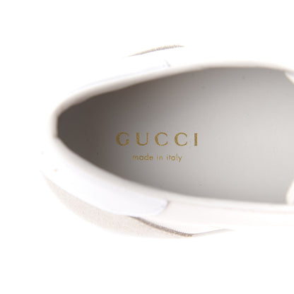 Gucci Suede Rainbow Womens G74 Sneakers 37 White 7 of 9
